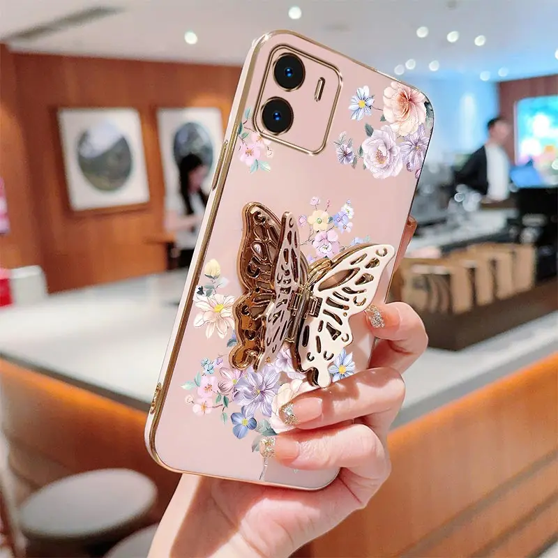 

A 2 Soft Flower Bracelet Plating Phone Case For Xiaomi Redmi A3 Turbo3 8A 9A 10A 9AT 8 A1Plus A1 9i 9CNFC A4 A2 A3X Cover