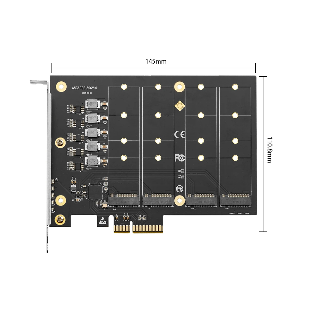 IOCREST PCIe X4 Expansion Card 4 M.2 NVMe to 32 SATAIII 6G Ports Extender Adapter Support Non-Bifurcation Motherboard