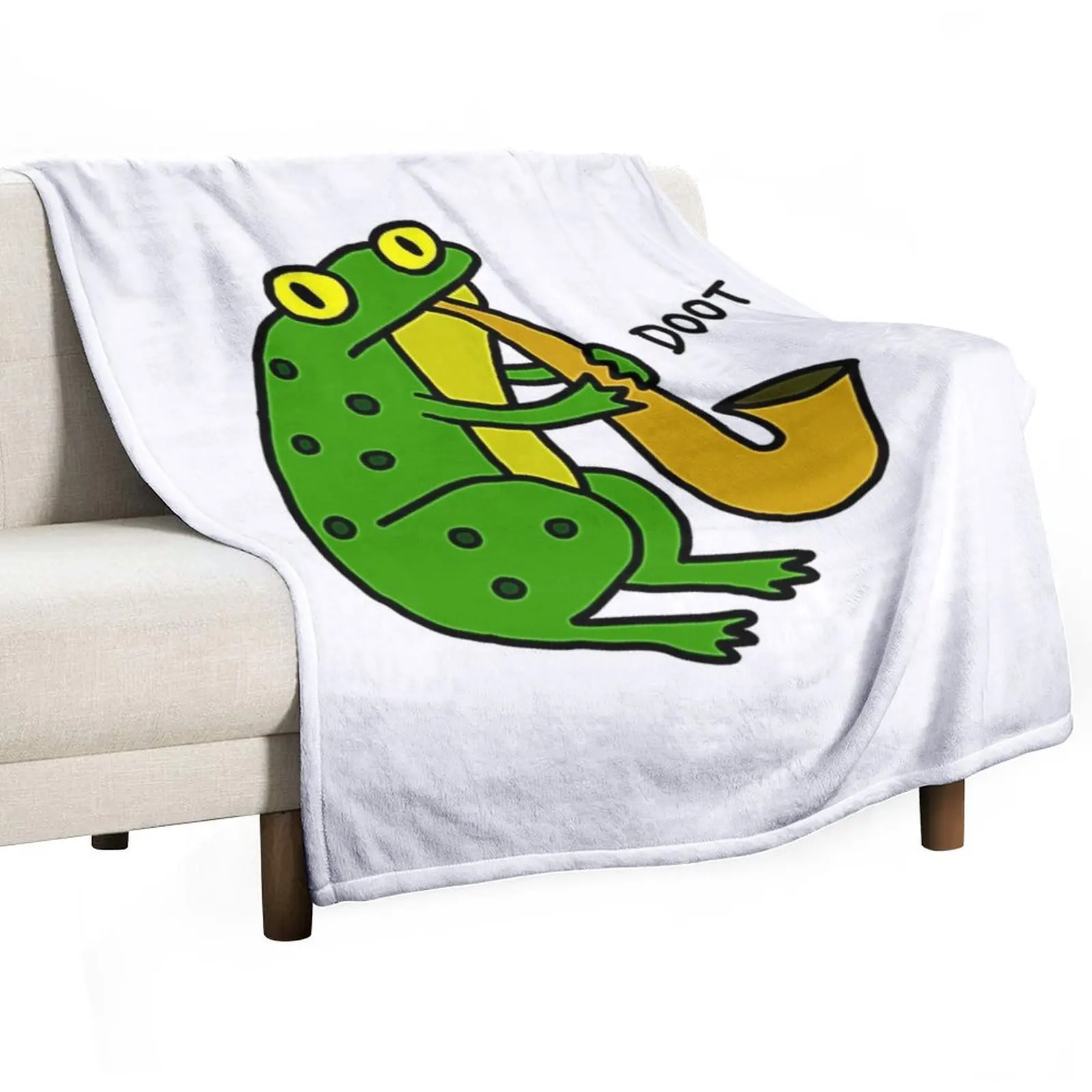 Jazz Frog (color) T-Shirt Throw Blanket For Baby Baby For Sofa Thin Blankets