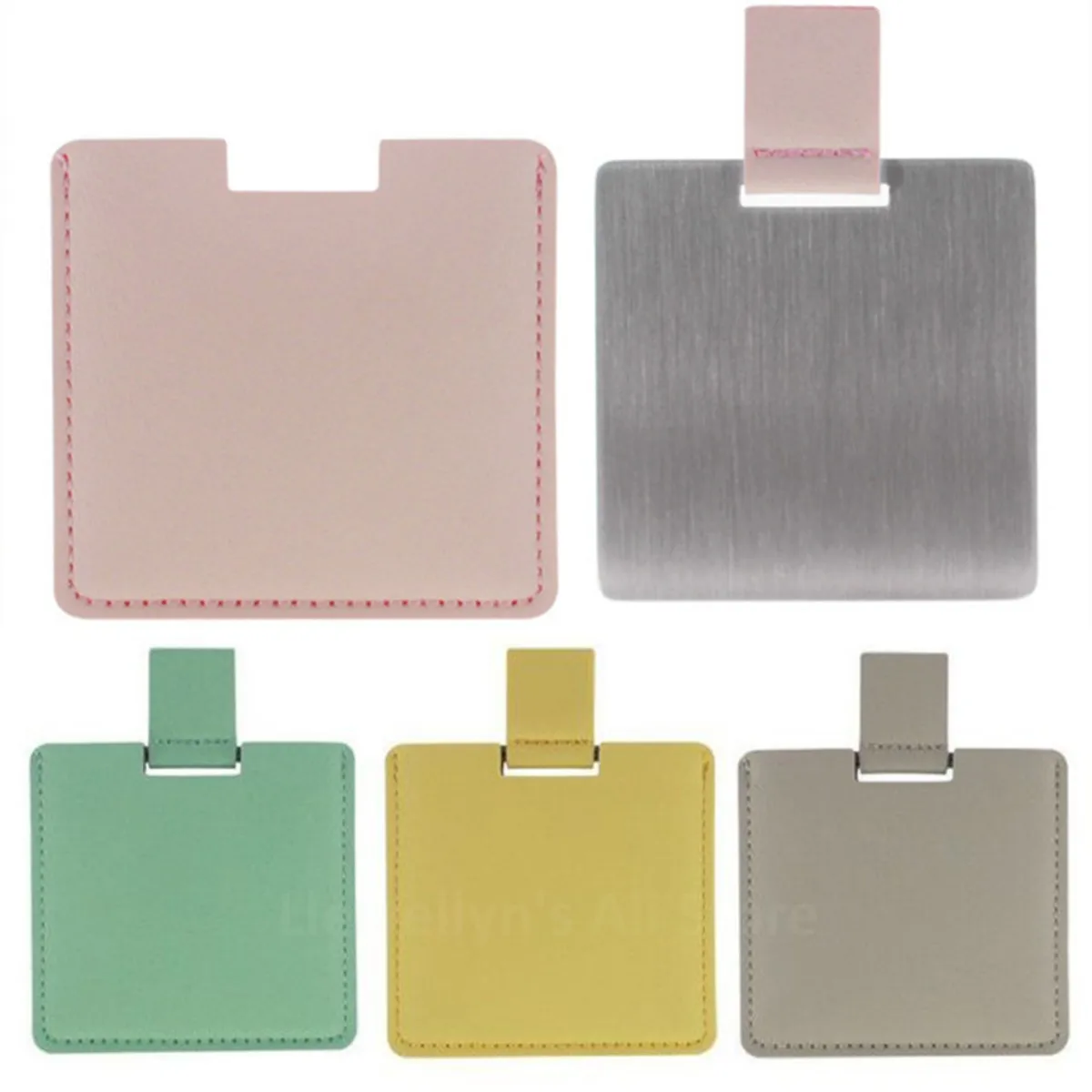 Metall ultra dünne Mini Make-up Spiegel tragbare Einst ecktuch Kosmetik spiegel kompakte Schönheits spiegel Reise Schönheit Kosmetik-Tool