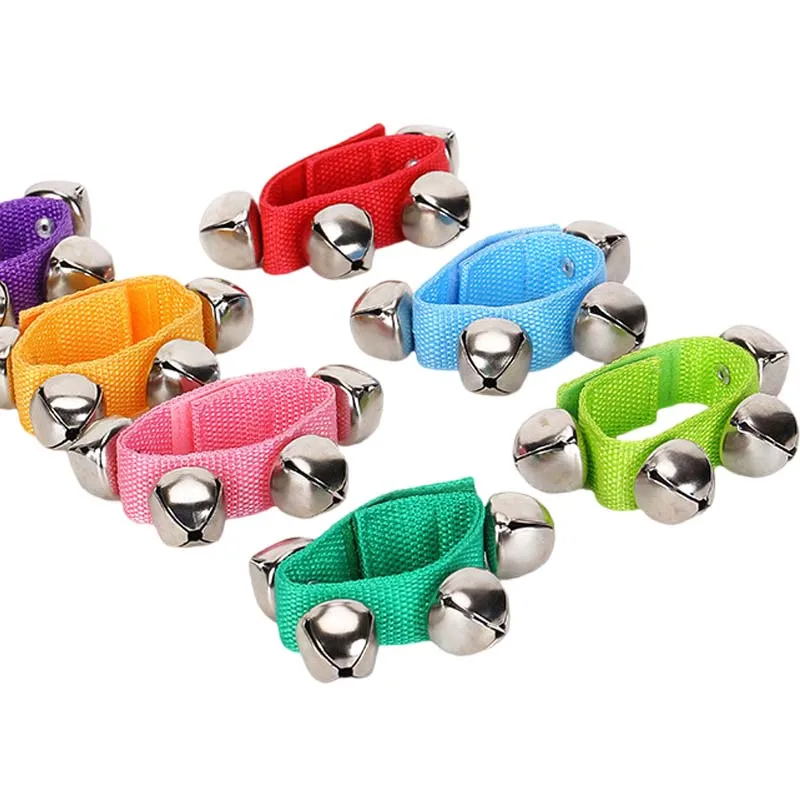 1pc Wrist Bell Colorful Musical Instruments Toy Music Enlightenment Leisure Entertainment Props Suitable for Beginners TMZ