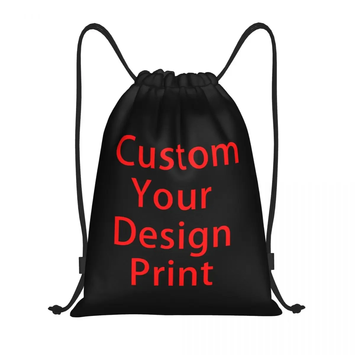 

Custom Custom Your Design Drawstring Backpack Women Men Gym Sport Sackpack Foldable Customized Printed Shopping Bag Sack