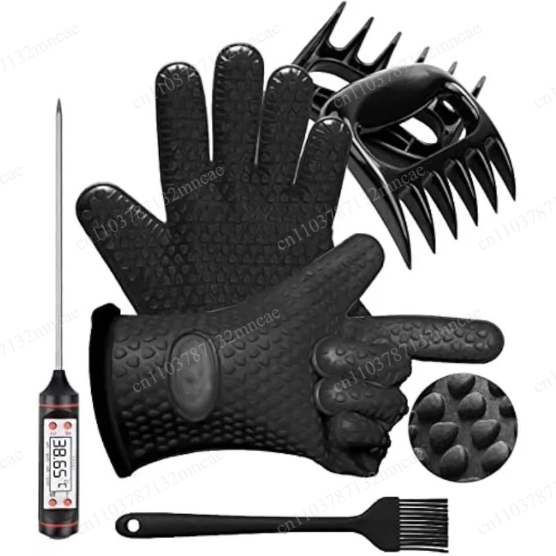Heat Resistant BBQ Temperature Meat Claw BBQ Tool Set 2-piece Silicone