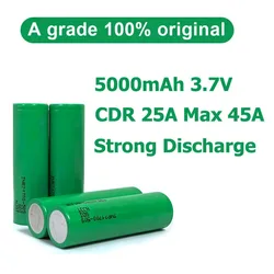 Strong Discharge Cell 50S INR 21700 Battery 5000mAh CDR 25A MAX 40A 3.7V Rechargeable Li Ion Battery For Battery Pack Flashlight