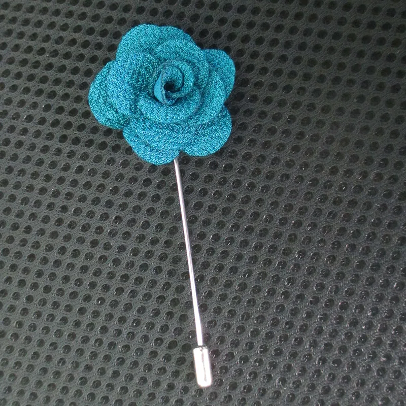 Broche florale faite à la main pour hommes et femmes, pour costume de mariage, chemise, col de Corsage, épingle à revers Rose, accessoire de bijoux en cadeau