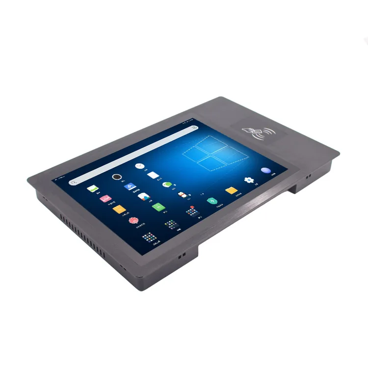 12 15 17 Zoll Rj45 Poe Android Tablet PC Industrie Touch Panel PC mit NFC RFID Kartenleser RS232 Kamera