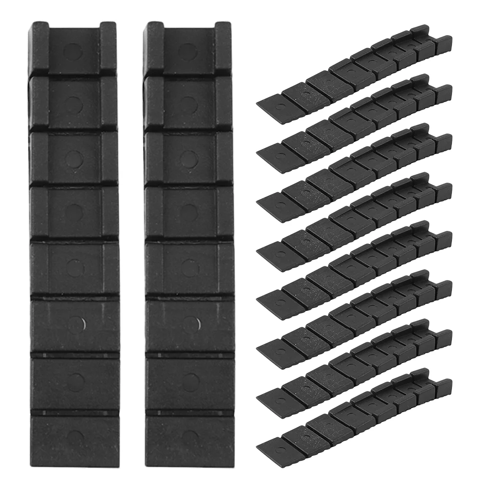 

10 Pcs Adjustment Spacer Table Furniture Leg Levelers Leveling Shims Protector Black Appliance Bumper