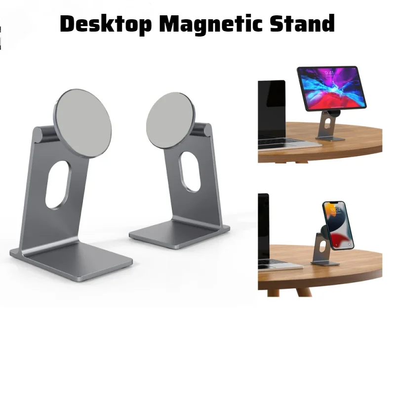 for Magsafe Magnetic Phone Holder Tablet Stand for iPhone iPad Bracket Phone Tablet Alloy Holder Desktop Magnetic Support Mount