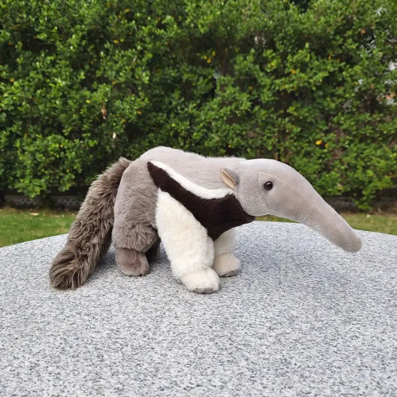 Simulation Anteater Doll Cute Super Soft Food Plush Toy Cloth Doll Holiday Gift Early Education Props L30cm