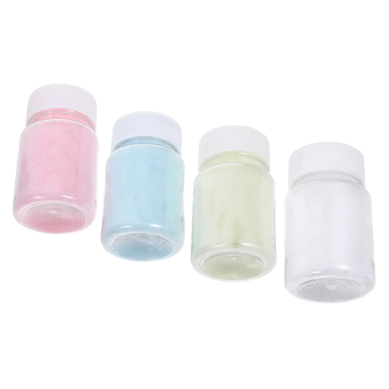 

4 Bottles Flocking Powder for Craft Decoration Vibrant Colorful Fine Grain Strong Adhesion DIY Creative Projects Cards Photo