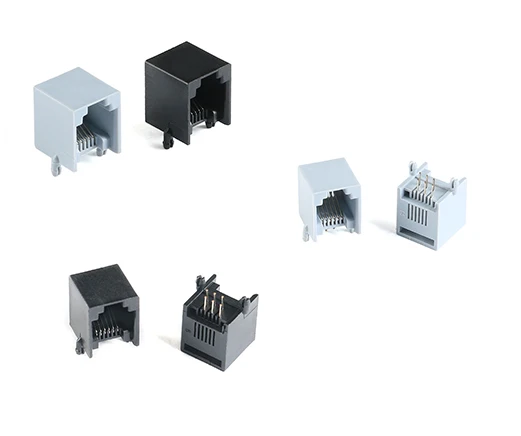 10 szt./5 szt. RJ11 6P6C RJ12 Gniazdo modułowe sieciowe do montażu na płytce PCB, interfejs telefoniczny, żeńskie gniazdo krys — zdjęcie produktu 6