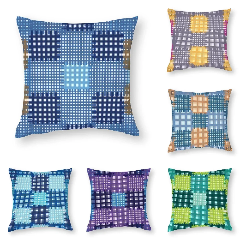 

Abstract Stitching Pattern Pillow Case 3D Print Polyester Fiber 45*45 cm Home Sofa Throw Pillow Cover Decoration Festival Gift