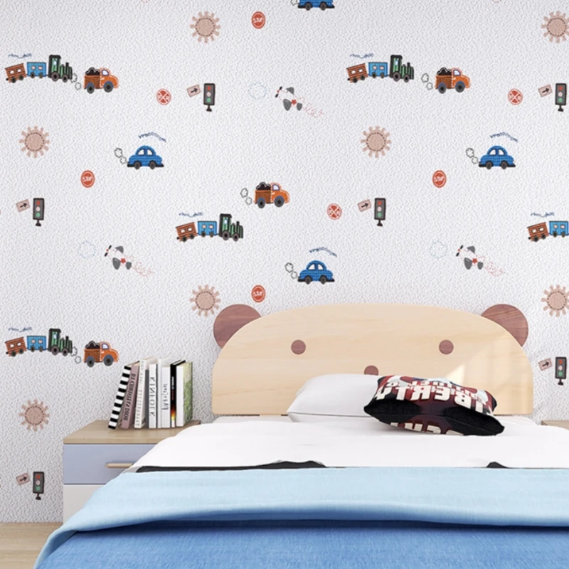 10/5 متر الكرتون رغوة خلفية الاطفال غرفة نوم الجدران ملصقات جدار ذاتية اللصق سميكة قشر وعصا ورق الحائط ديكور المنزل #6