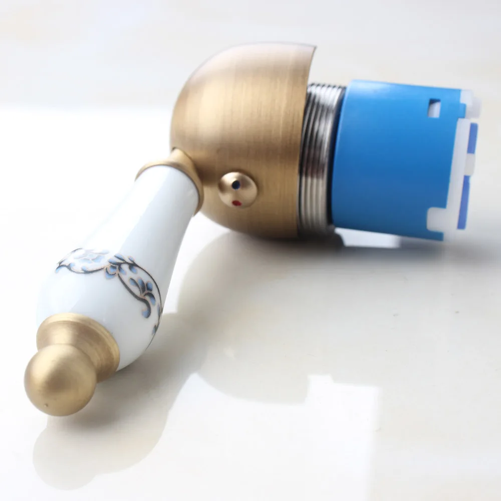 

Basin Faucet Handle, Antique Bronze Color, Ceramic Accessories