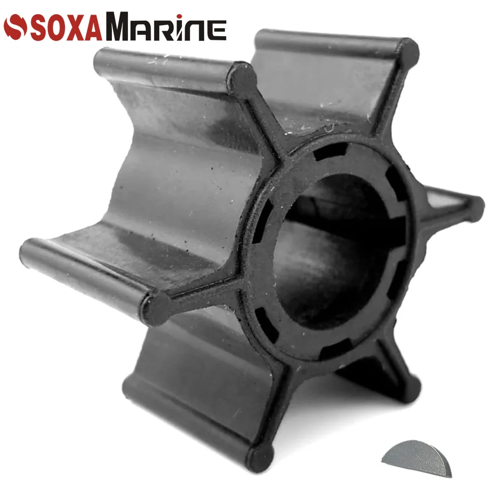 17461-93501 Water Pump Impeller with Key for Suzuki Outboard 2-Str DT 9.9 16 HP