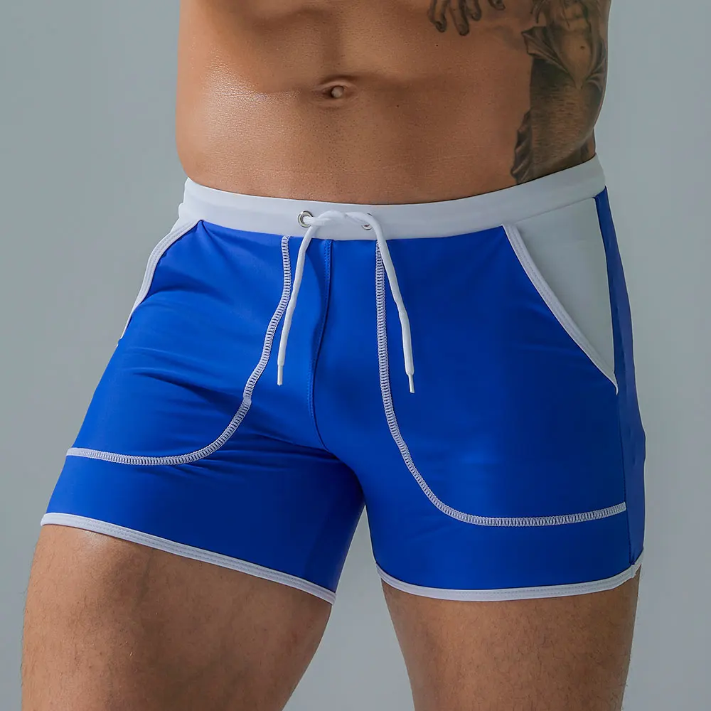 Marke männer Bademode Badehose Im Freien Sexy Sommer Stretch Strand Surfen Schwimmen Sport anzug Shorts Männer Badeanzug Schwimmen Hosen