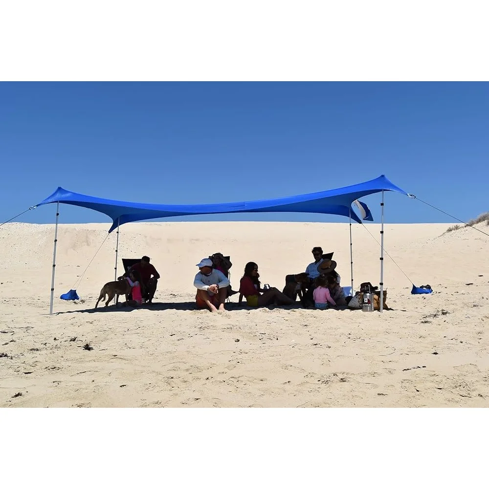 XL Beach Tent Sun Shelter UPF50 Adjustable Quick Setup Portable Canopy Heavy Duty Sun Protection Outdoor Shade Perfect Parties