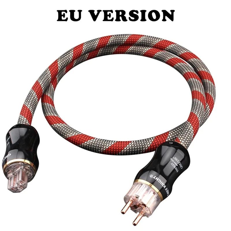 17mm Audiophile HiFi  Audio OCC Power Cables Super High power Connection Cable EU/US/AU  AC Power CordFor AMP CD Player Speaker