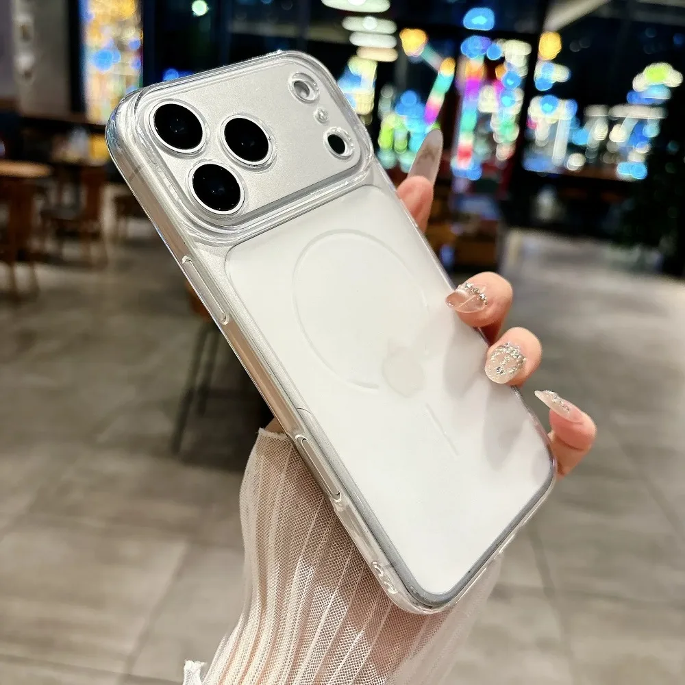 Premium Transparente Haptik-Schutzhülle für iPhone 18 17 16 15 14 13 12 Pro Max Klare Abdeckung mit Weitwinkel-Sichtfenster Schlankes Weiches Design – Detail 8
