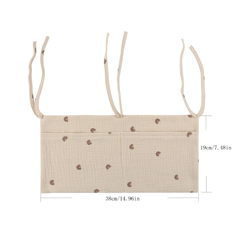 Portable Hanging Diaper  for Crib for Camp Footboard Bedside