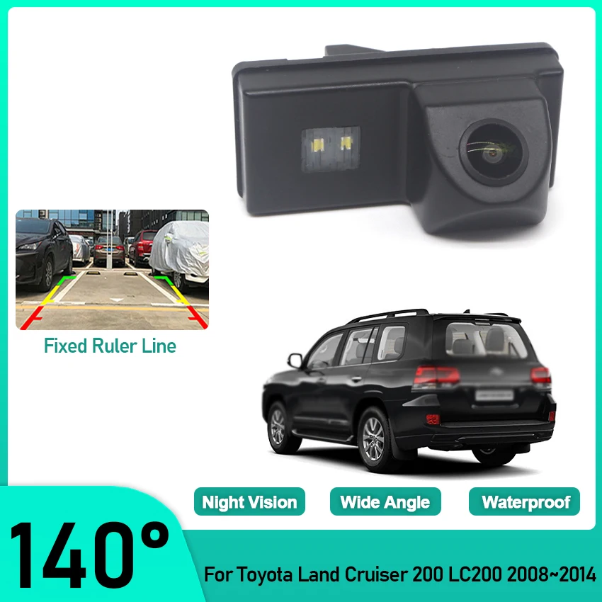 CCD HD Fisheye Rear View Camera For Toyota Land Cruiser 200 LC200 2008 2009 2010 2011 2012 2013 2014 Car Reverse Monitor