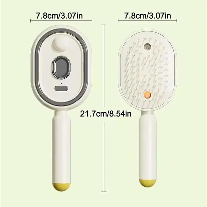 Multifunktionaler Massagekamm, Elektrischer Sprüh-Luftkissen-Kopfhautmassager, Selbstreinigender Ätherisches-Öl-Haarpflegekamm, Geschenk für Frauen – Detail 2