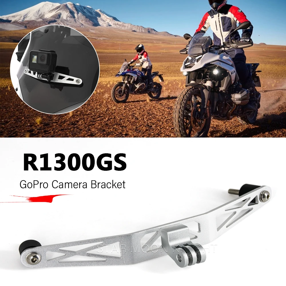 For BMW R 1300 GS R1300GS 2023 2024 Accessories Motorcycle Camera Support For GoPro Camera Windscreen Recorder Bracket Holder