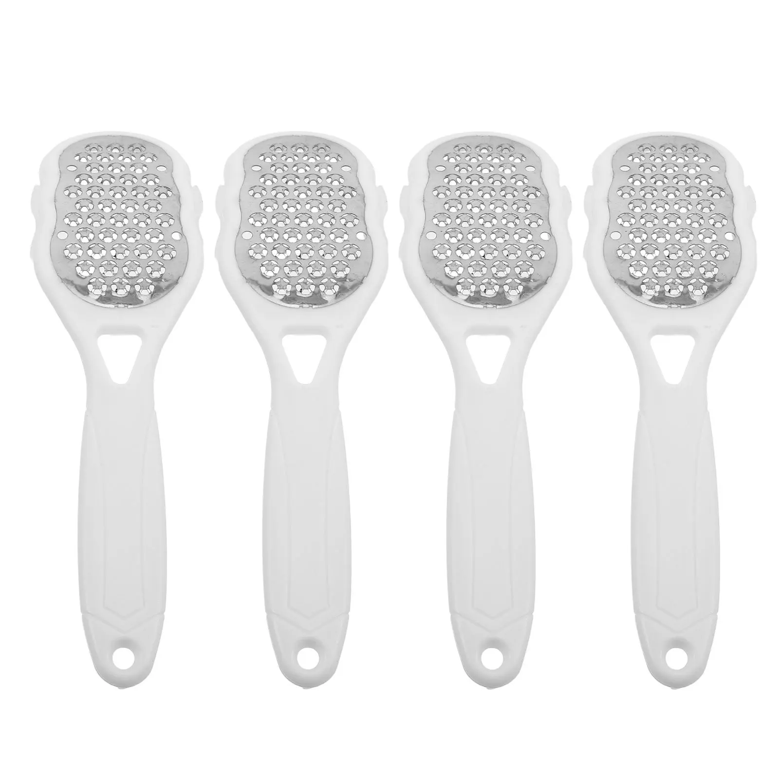 

4Pcs Foot Scrubber Kit Stainless Steel Callus Remover for Dead Skin Fast Exfoliating Tool for Dry Hard Skin Foot Care Solution