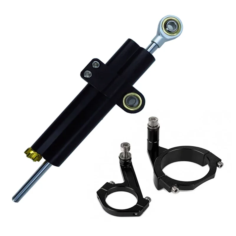 NINJA650 Motorfiets Fiber Carbon Steering Stabiliseren Demper Montagebeugel Kit VOOR Kawasaki Ninja NINJA650 2017-2022