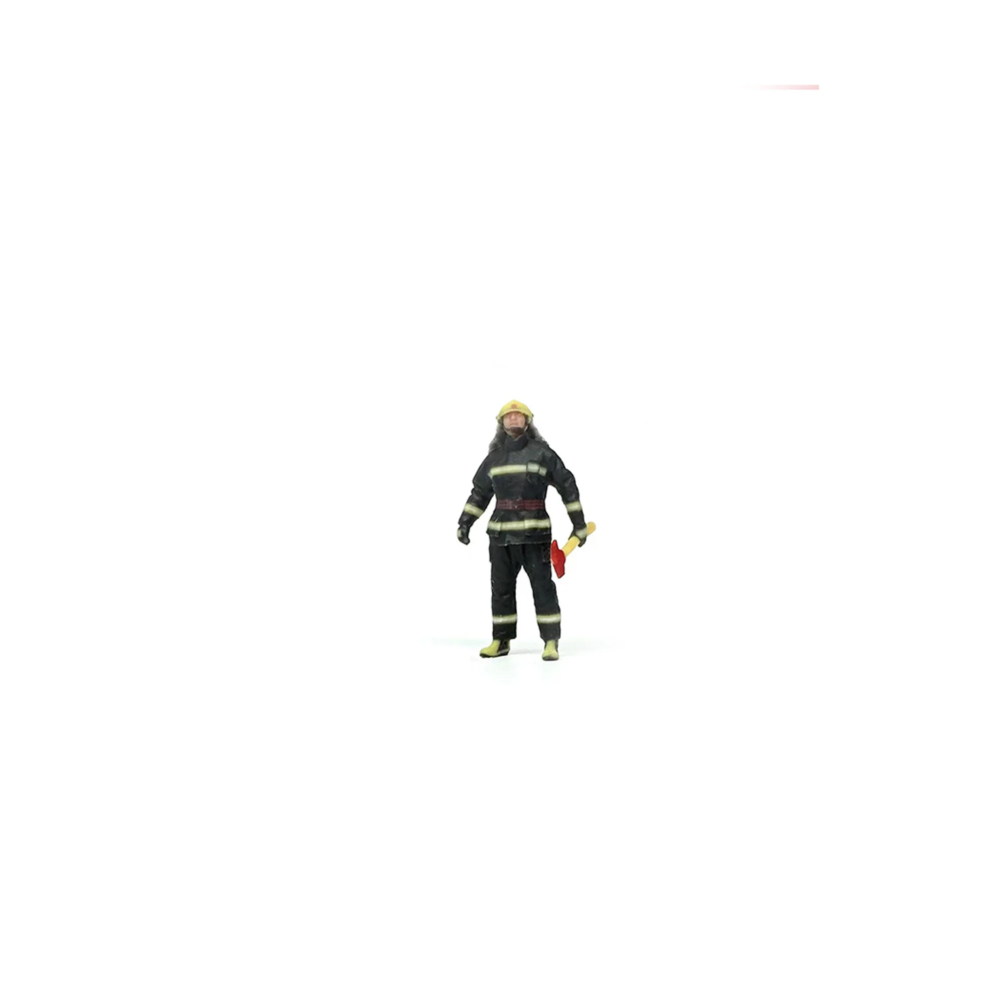 3D miniature doll 1:87 1:72 1:64 1:50 1:43 fireman model figure hand fire prevention scene Model figure hand toy