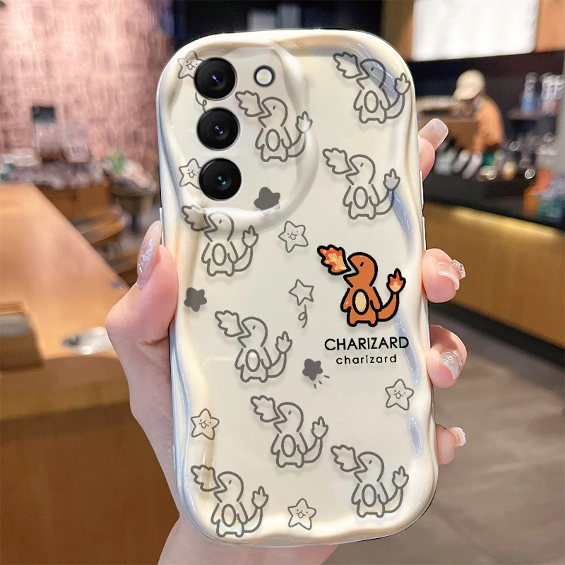 Pokemon Wave Case for Samsung Galaxy S25 S24 S23 S22 S21 Ultra Plus S20 FE A73 A72 A71 A55 A54 5G A53 A52 A51 4G NFC Back Cover - náhled 3