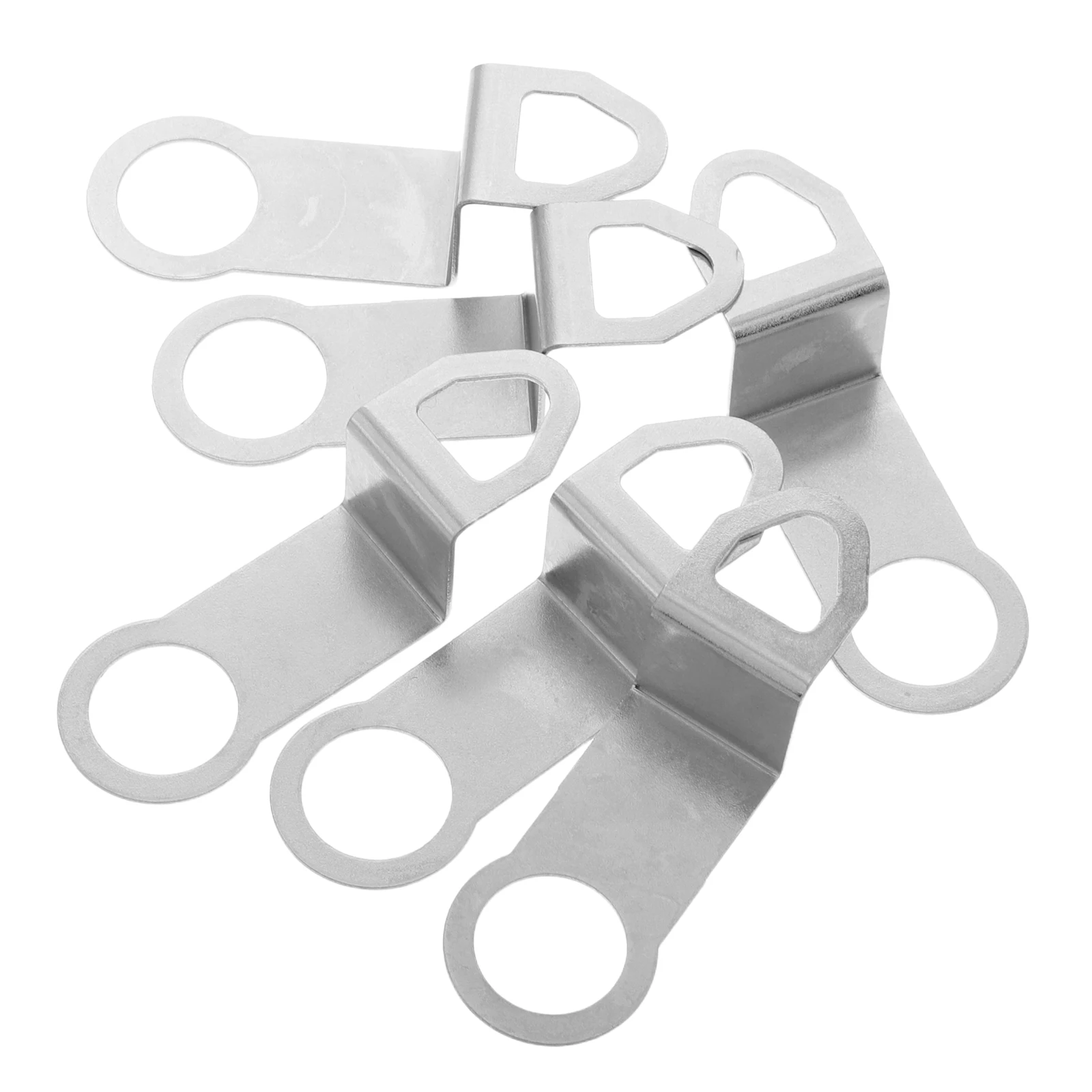 

6 Pcs Clock Hooks Metal Wall Hanging Brackets Smooth Finish Quartz Clock Parts Repair Assortment Universal Compatibility