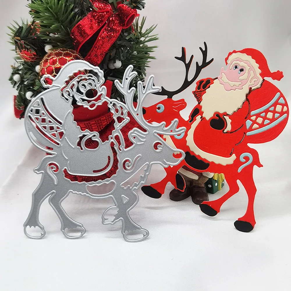 Pan's 2022 Cutting Dies Santa Claus Die Cuts for Christmas Scrapbooking Embossing DIY Manual Photo Album Decor Knife Mold Models