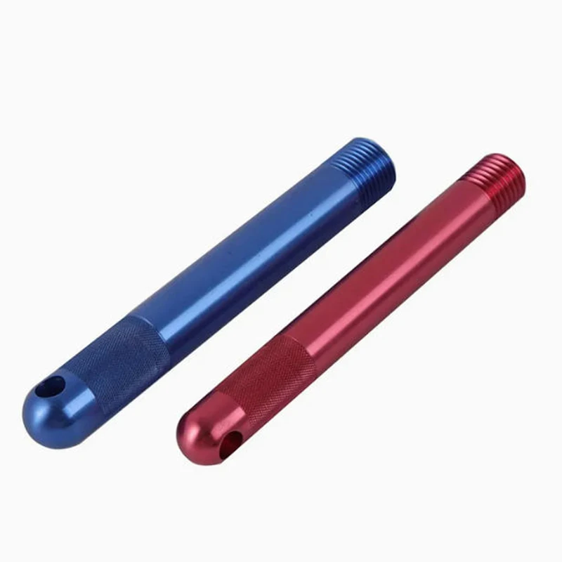 

OEM Low Price CNC Machine Parts Manufacture Parts Aluminum Alloy Colored Knurled Pull Rod