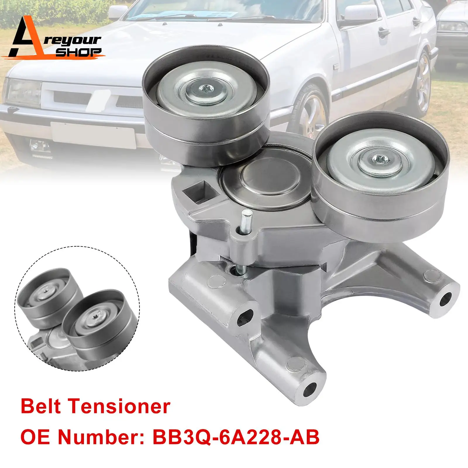 

Belt Tensioner BB3Q-6A228-AB for Ford Ranger Transit-150 Transit-350 Transit-250