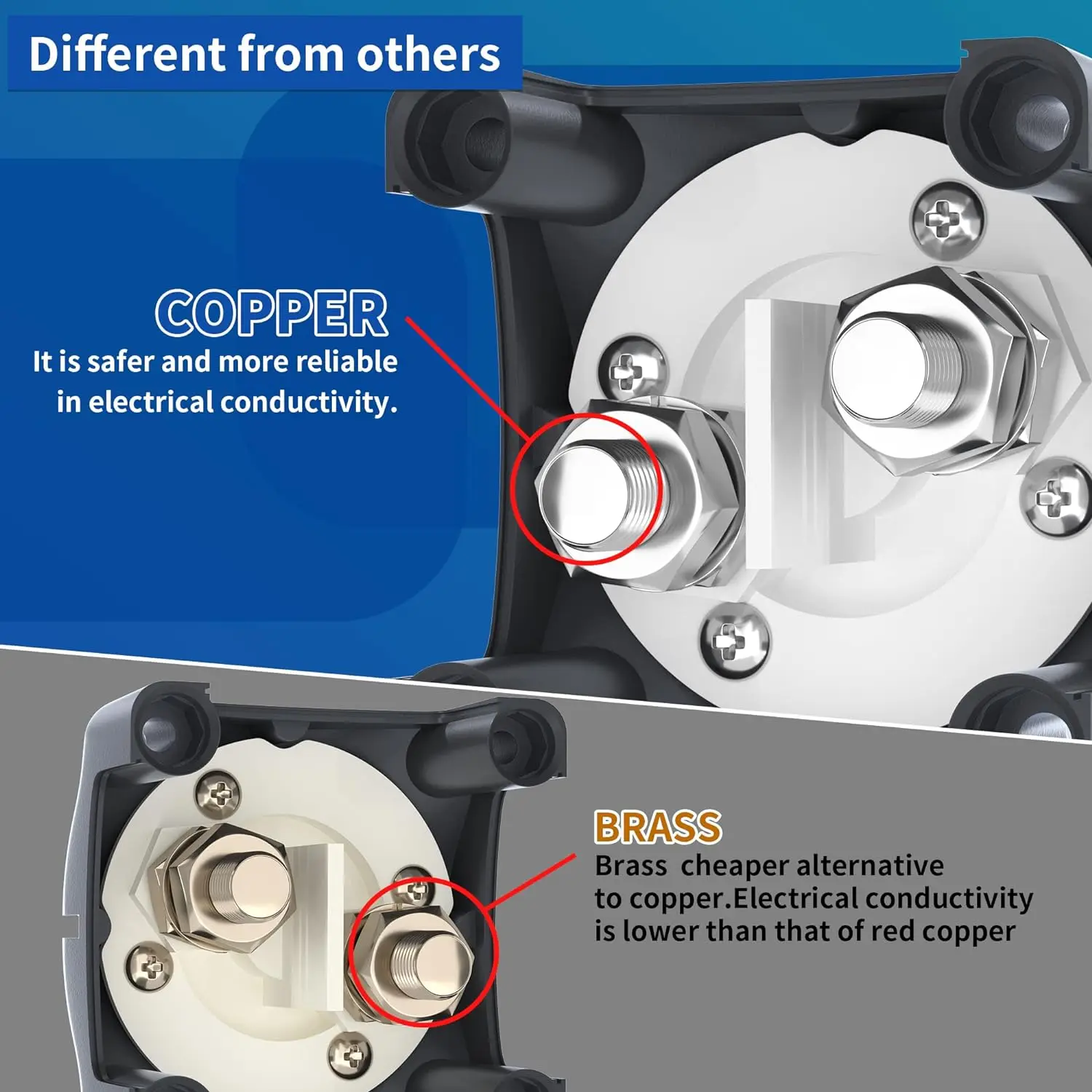 12V 300A Circuit Cutter for Camper Car Auto RV Marine Boat Key Battery Selector Isolator Disconnect Rotary Switch