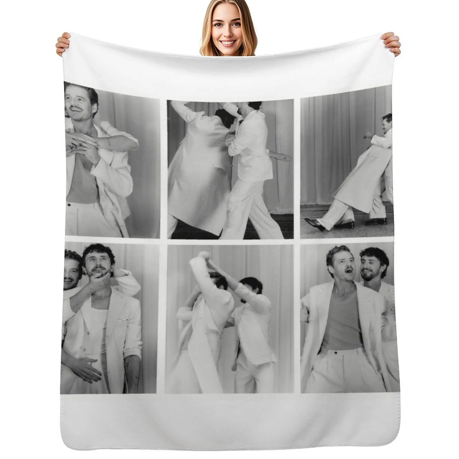 PEDRO AND PAUL COLLAGE Throw Blanket Sofa Quilt Travel blankets and throws Summer Luxury Throw Soft Plush Plaid Blankets