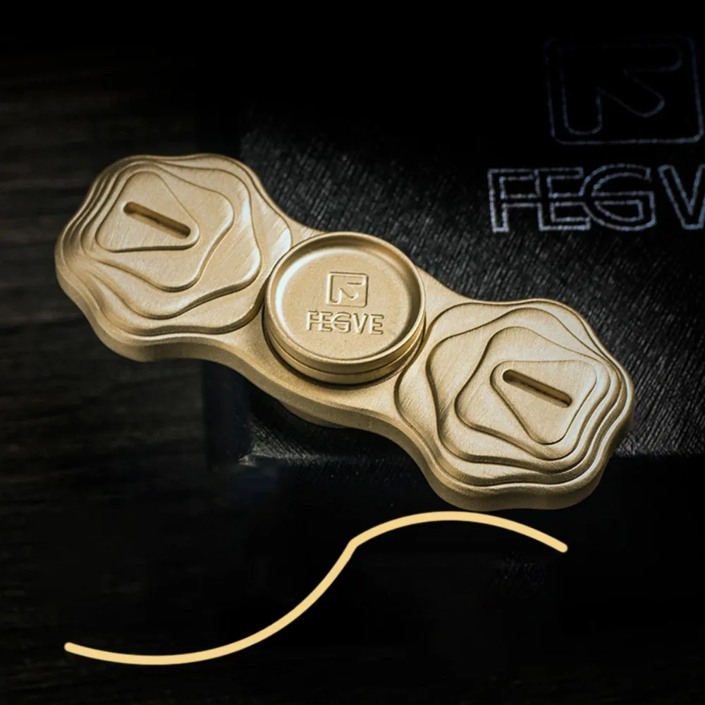 FEGVE EDC Fidget Spinner Two-Bladed Fidget Spinner Anxiety Toys Office Desk Accessories Original Designs