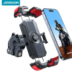 Joyroom Motorcycle Phone Mount Upgrade Bike Phone Holder Ultra-Stable Bicycle Phone Mount Handlebar Cell Phone Clamp for Scooter