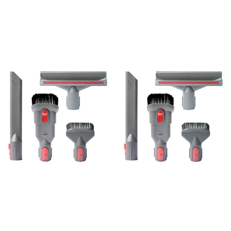 A83G-Replacement Parts Attachments Tools Kit Suitable For Dyson V6 V7 V8 V10 DC24 DC33 DC35 DC39 DC44 ,Replace Brush 8Pcs