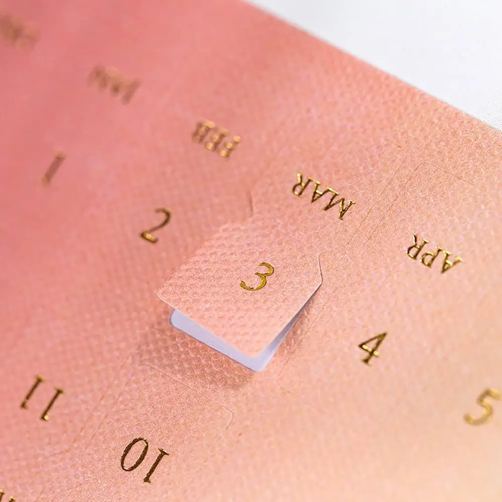 10pcs Self-Adhesive Monthly Plan Tear-Off Calendar Stickers, Including Digital Months (1-12), Note Plan Index Labels