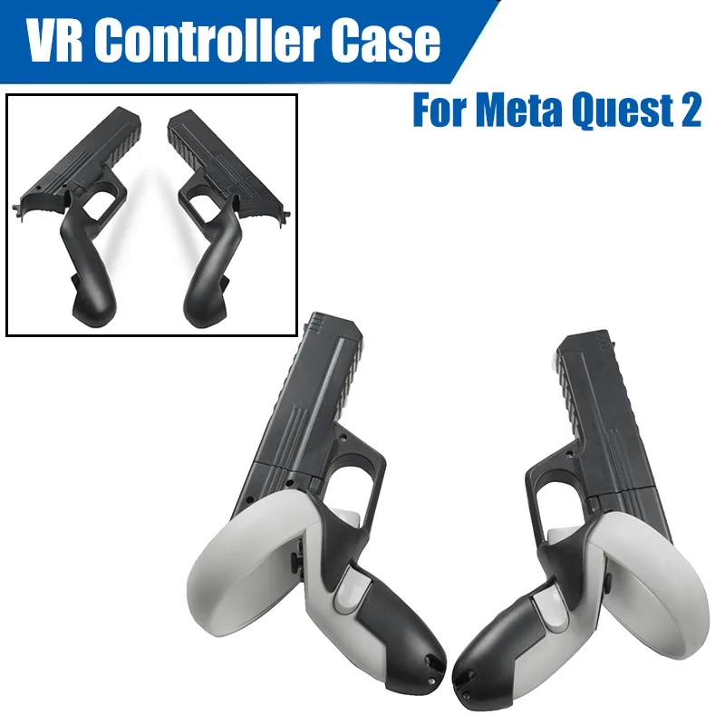 VR Gun Controller Cover for Meta Quest 2 Touch Controller Protective Case Skin Handle Grip Sleeve for Oculus Quest 2