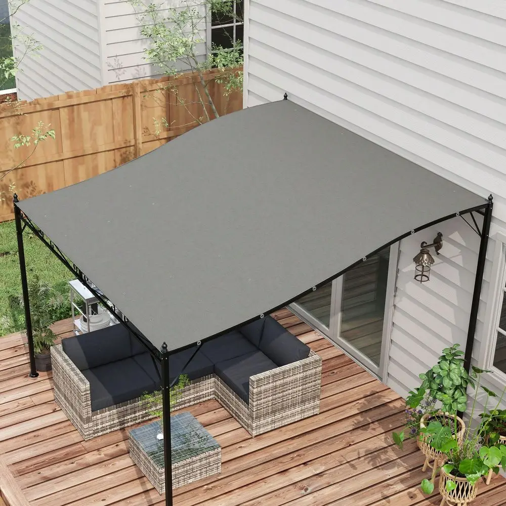 

Pergola Canopy Replacement For Outsunny 84C038 Series, Dark Gray