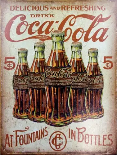 Delicious Coca Cola, Retro Metal Plaque/Sign Pub, Bar, Man Cave Novelty Gift-Aluminum