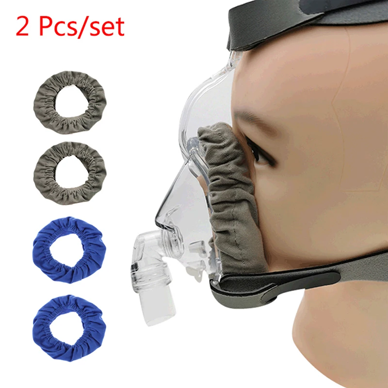 2Pcs CPAP Mask Liners Reusable Fabric Comfort Covers To Reduce Air Leaks Skin Irritation Washable And Easy To Clean