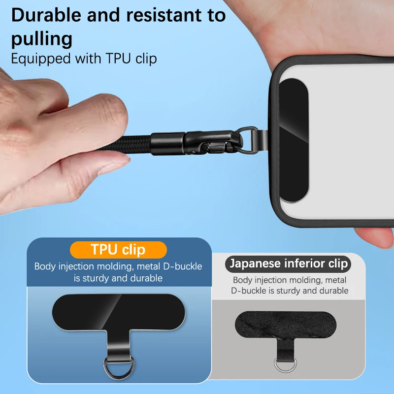 

Ремешок — регулируемый держатель для ремня для телефона для всех чехлов толщиной 7 мм (шейя, плечо, через плечо/запястье)