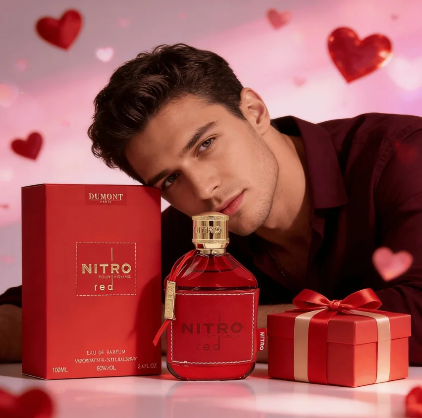 

Dumont Nitro Red Men's Perfume 3.4oz / 100ml - Long-Lasting Fresh Citrus, Fruity Woody Floral Scent With Masculine Fragrance