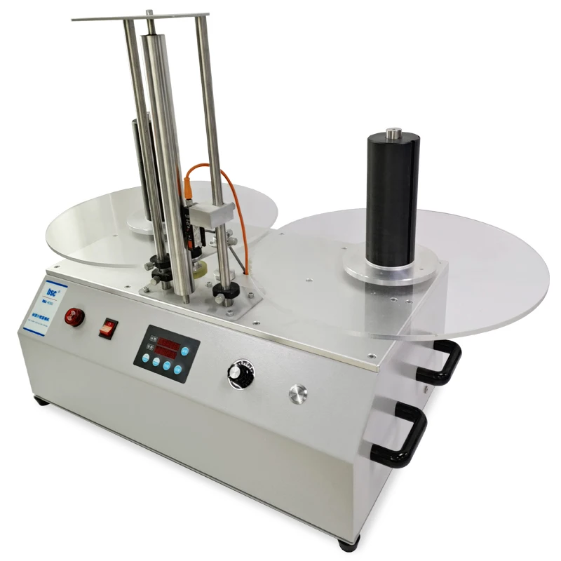 R350 Adhesive Stick Label Paper Roll Rewinding Machine With Counter and Tension Controller reel to reel Label rewinder