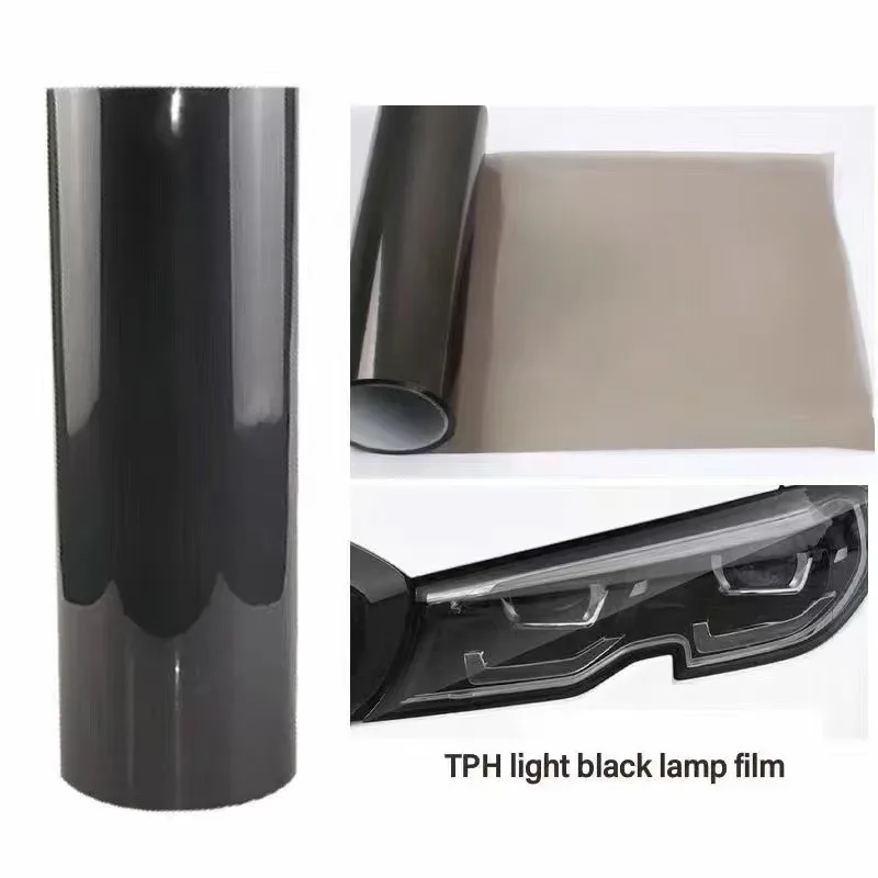 Vinyl WrapCar Headlight Protection Film Smoked Black Car Light Protection Film Car Sticker Colour Change Film TPH Film