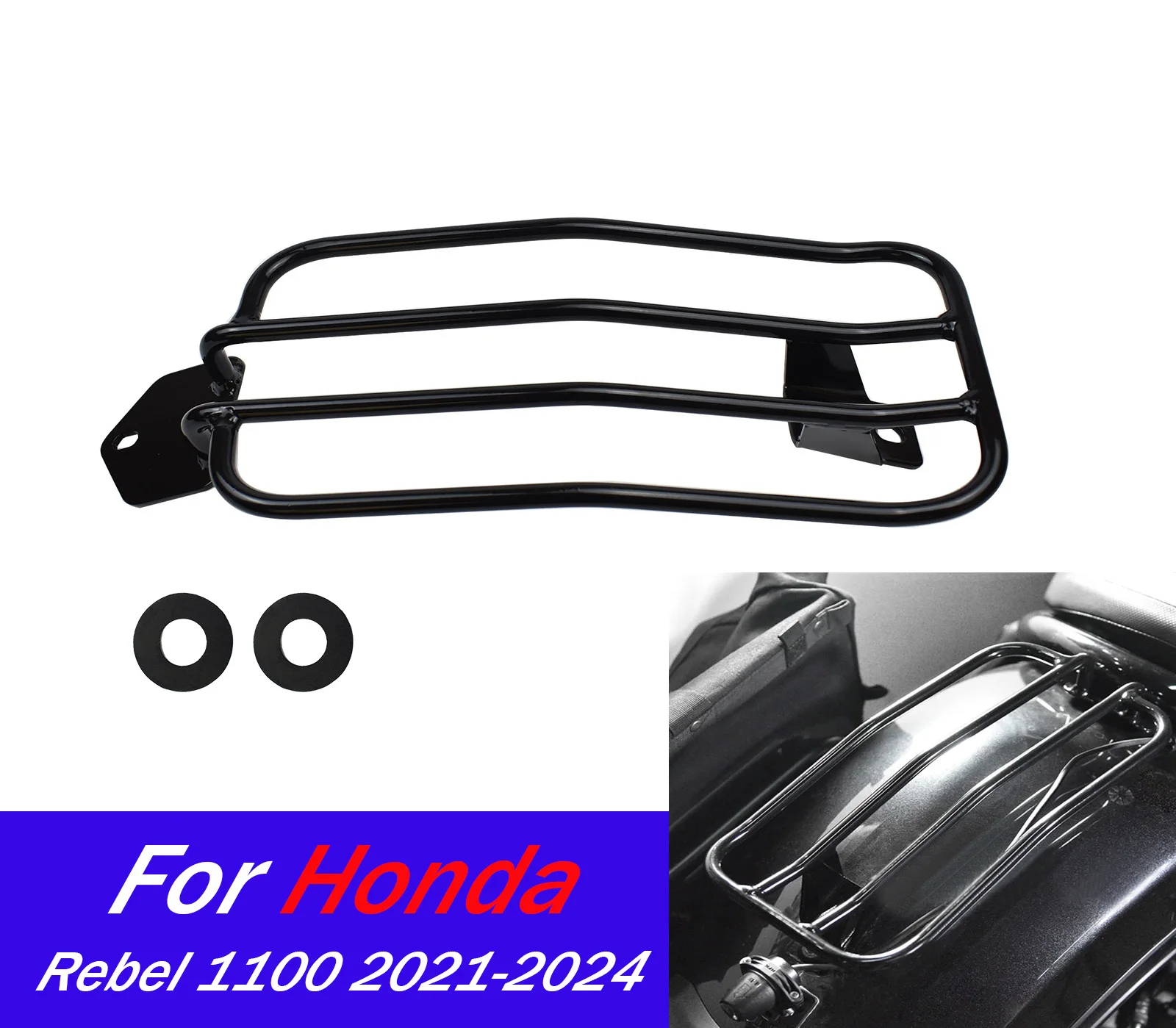 

For CM1100 CMX1100 Rear Top Case Carrier Luggage Rack Solo Seat Fender Rack For Honda Rebel CM CMX 1100 2021-2024 Accessories